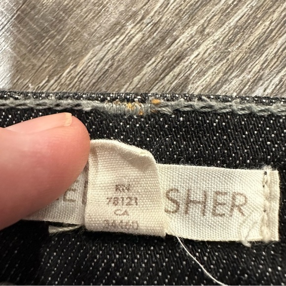 Eileen Fisher Jeans Women's Size 10 Dark Charcoal Grey / Black Stretch - Picture 4 of 5